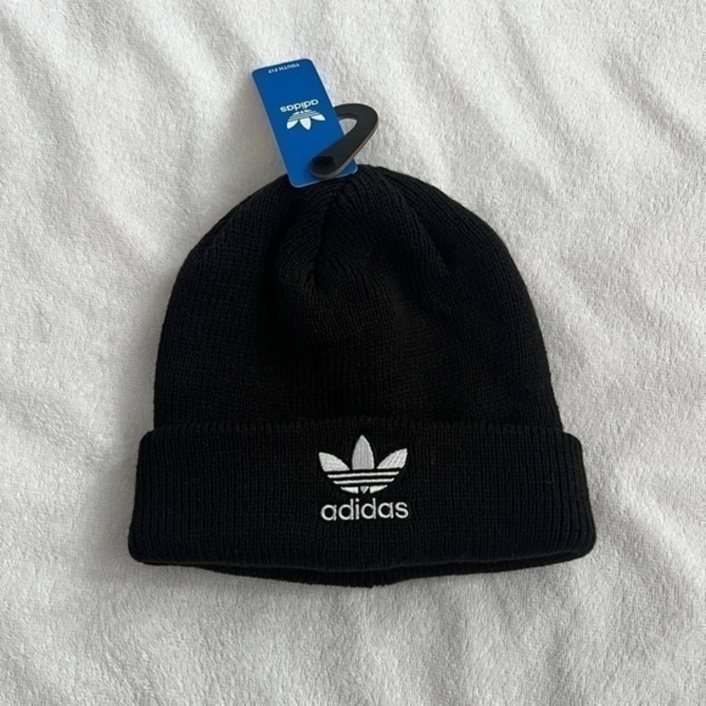 Adidas Originals Youth Trefoil Beanie Black/White